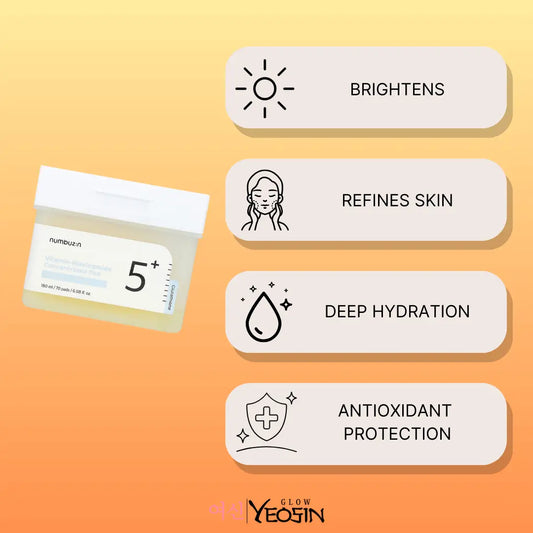 No.5 Vitamin-Niacinamide Concentrated Pad [180ml/70 pads] - secondary image