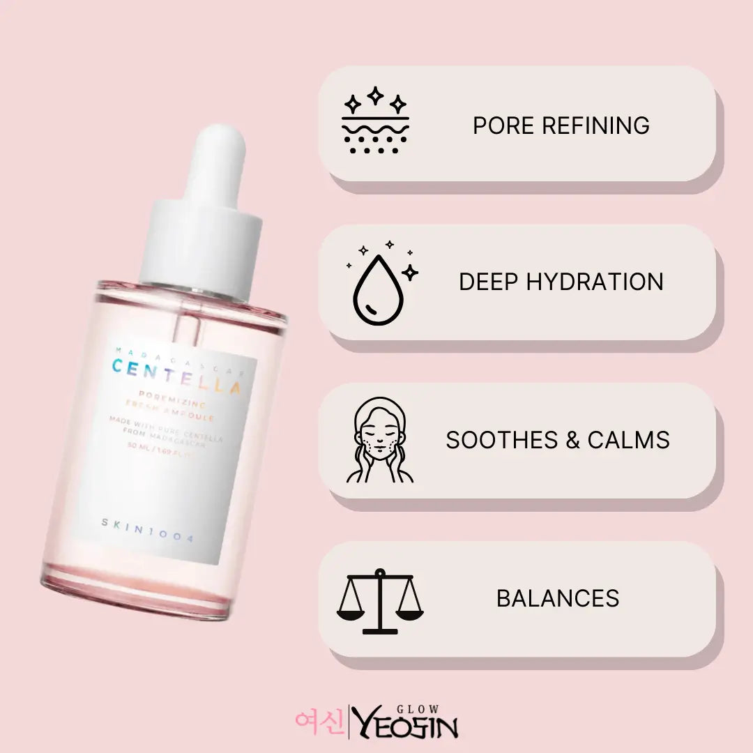 Skin1004 Madagascar Centella Poremizing Fresh Ampoule Glow Yeosin